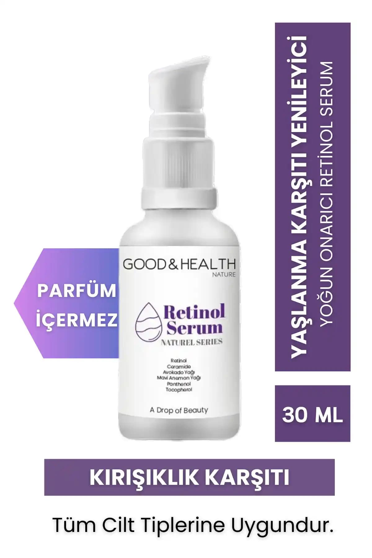 Yaşlanma ve Kırışıklık Karşıtı Retinol Serumu: Cilt Yenileme ve Gençlik İçin Güçlü Çözüm