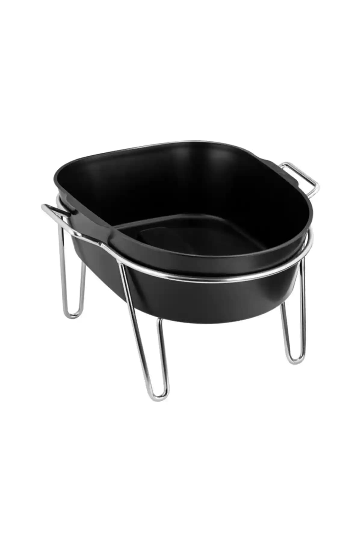 Zimpfile Krom Ayaklı Pedikür Leğeni Sağlam ve Modern Tasarımıyla Kullanıma Uygun