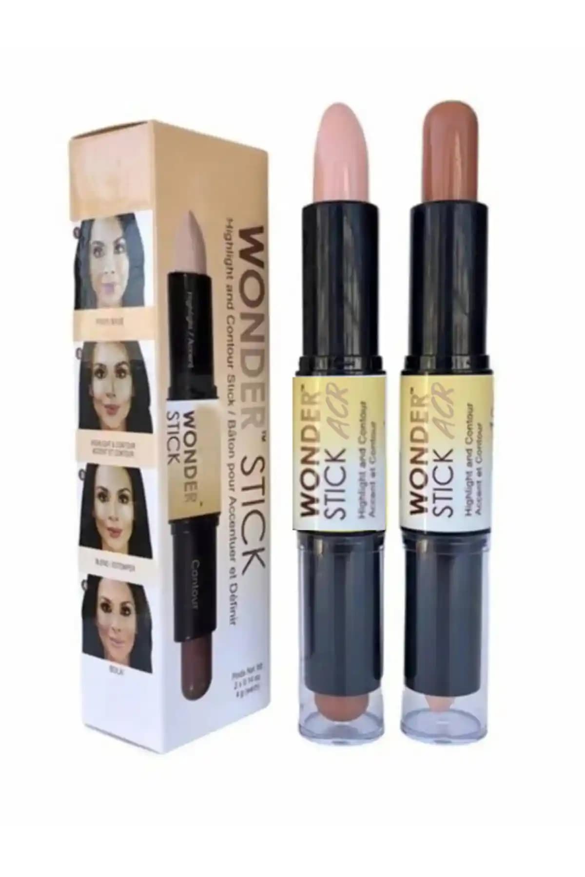 AcarlarTicaret Wonder Stick Kontür ve Aydınlatıcı Çift Taraflı Makyaj Ürünü