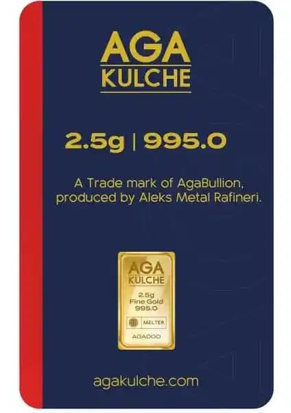 AgaKulche 2.5 Gram 995 24 Ayar Külçe Altın Yatırım ve Koleksiyon İçin Güvenilir Seçenek