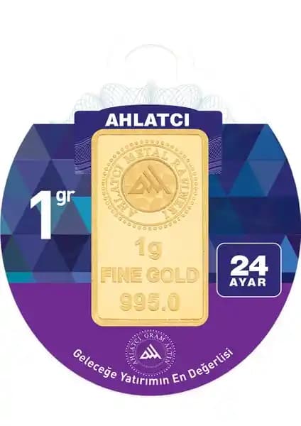 Ahlatcı Külçe Altın 1 Gram 24 Ayar Güvenilir ve Yüksek Saflıkta Yatırım Seçeneği