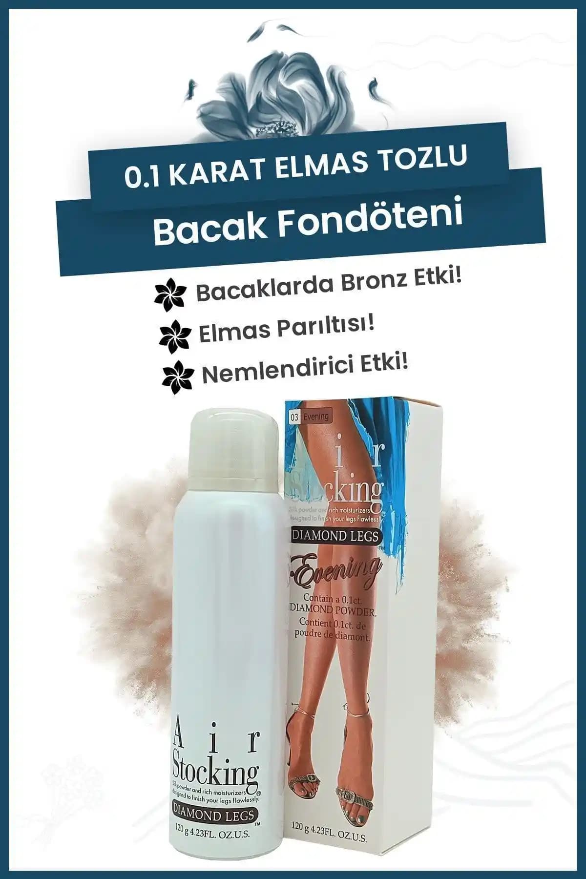 Air Stocking Premier Silk Vücut Sprey ile doğal bronzluk ve parlaklık sağlayan pratik kozmetik ürünü