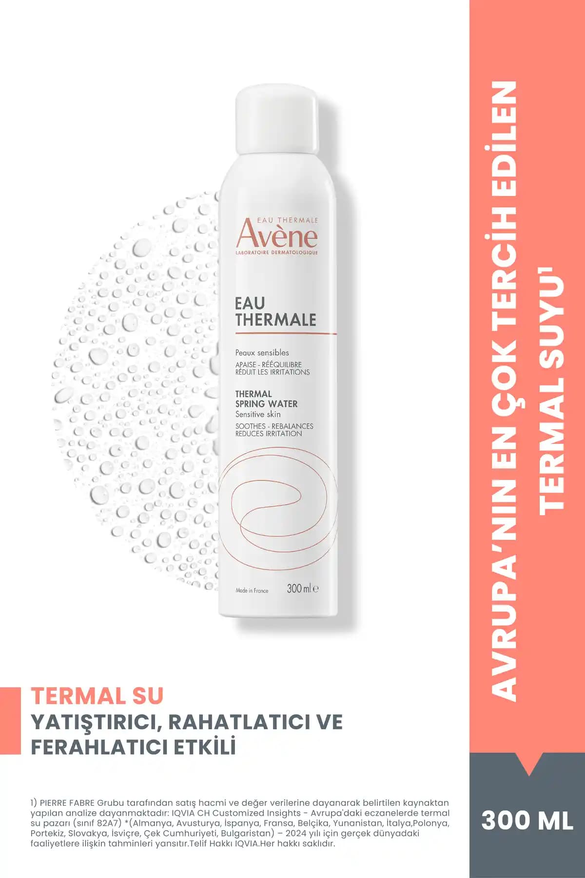 Avene Yatıştırıcı ve Ferahlatıcı Termal Su: Hassas Ciltler İçin Güvenilir Çözüm