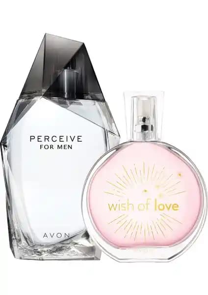 Avon Perceive Erkek ve Wish Of Love Kadın Parfüm Paketi Günlük Kullanım İçin Uygun ve Ferah Koku Deneyimi