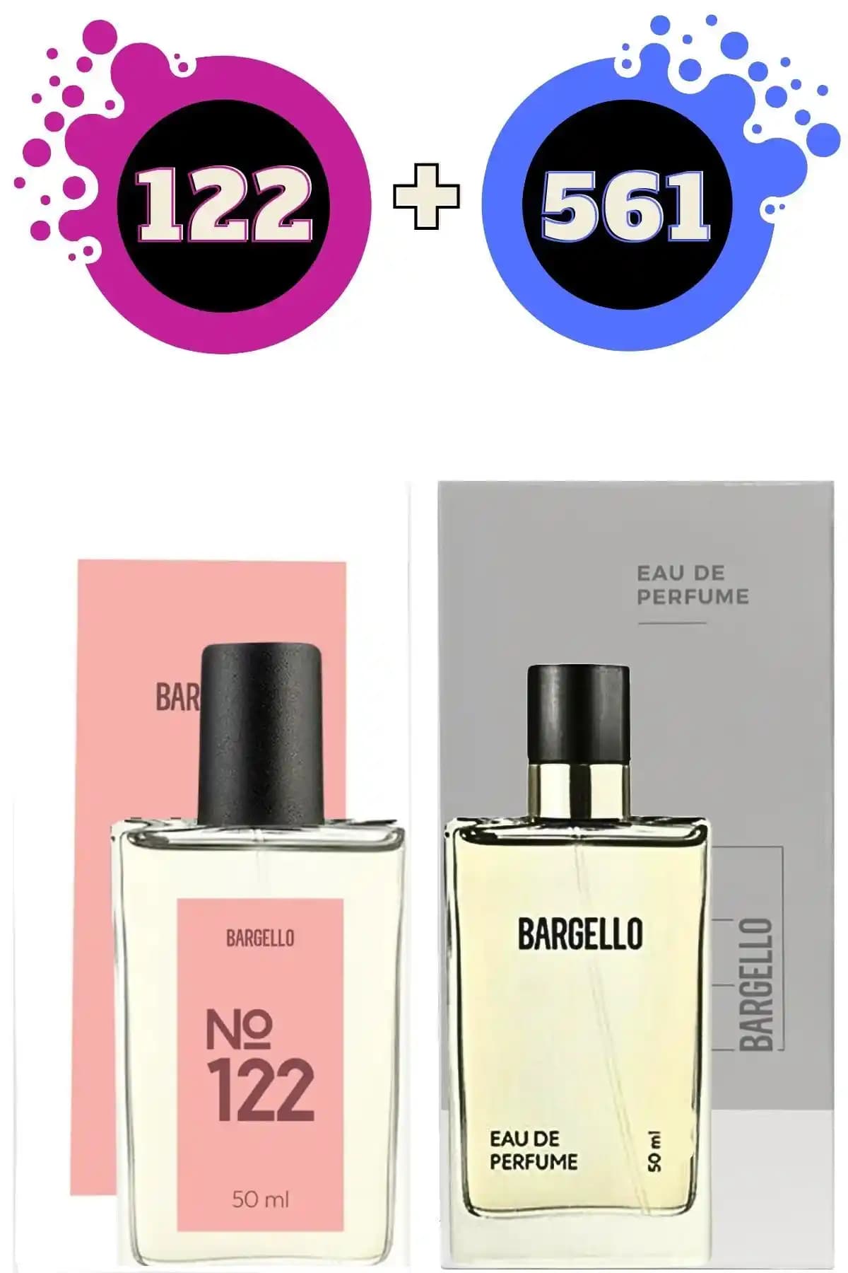 Bargello 122 Oriental Kadın ve 561 Fresh Erkek Parfüm Seti: Kaliteli ve Uygun Fiyatlı Koku Deneyimi
