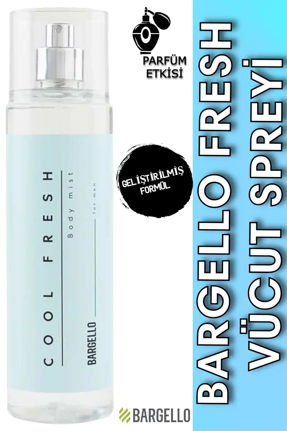 Bargello Fresh Erkek Body Mist 200 ml Günlük Ferahlatıcı ve Kalıcı Koku