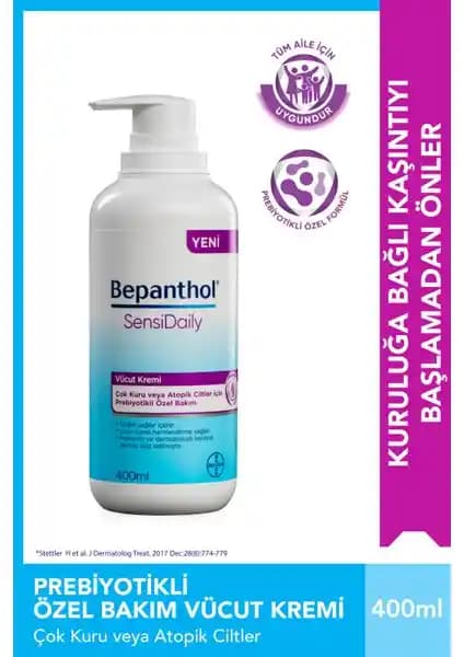 Bayer Bepanthol SensiDaily Vücut Kremi: Hassas ve Kuru Ciltler İçin Güçlü Destek