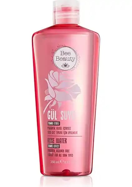 Bee Beauty Gül Suyu 250 ml Doğal ve Ferahlatıcı Cilt Bakım Ürünü