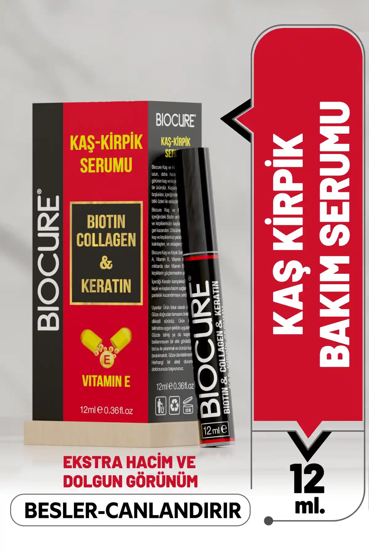 Biocure Biotin & Collagen & Keratin E Vitaminli Kaş ve Kirpik Serumu Ürün Özellikleri ve Faydaları