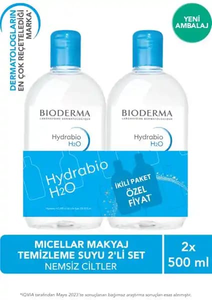 Bioderma Hydrabio H2O Micellar Su: Kuru ve Hassas Ciltler İçin Güvenilir Temizlik Çözümü