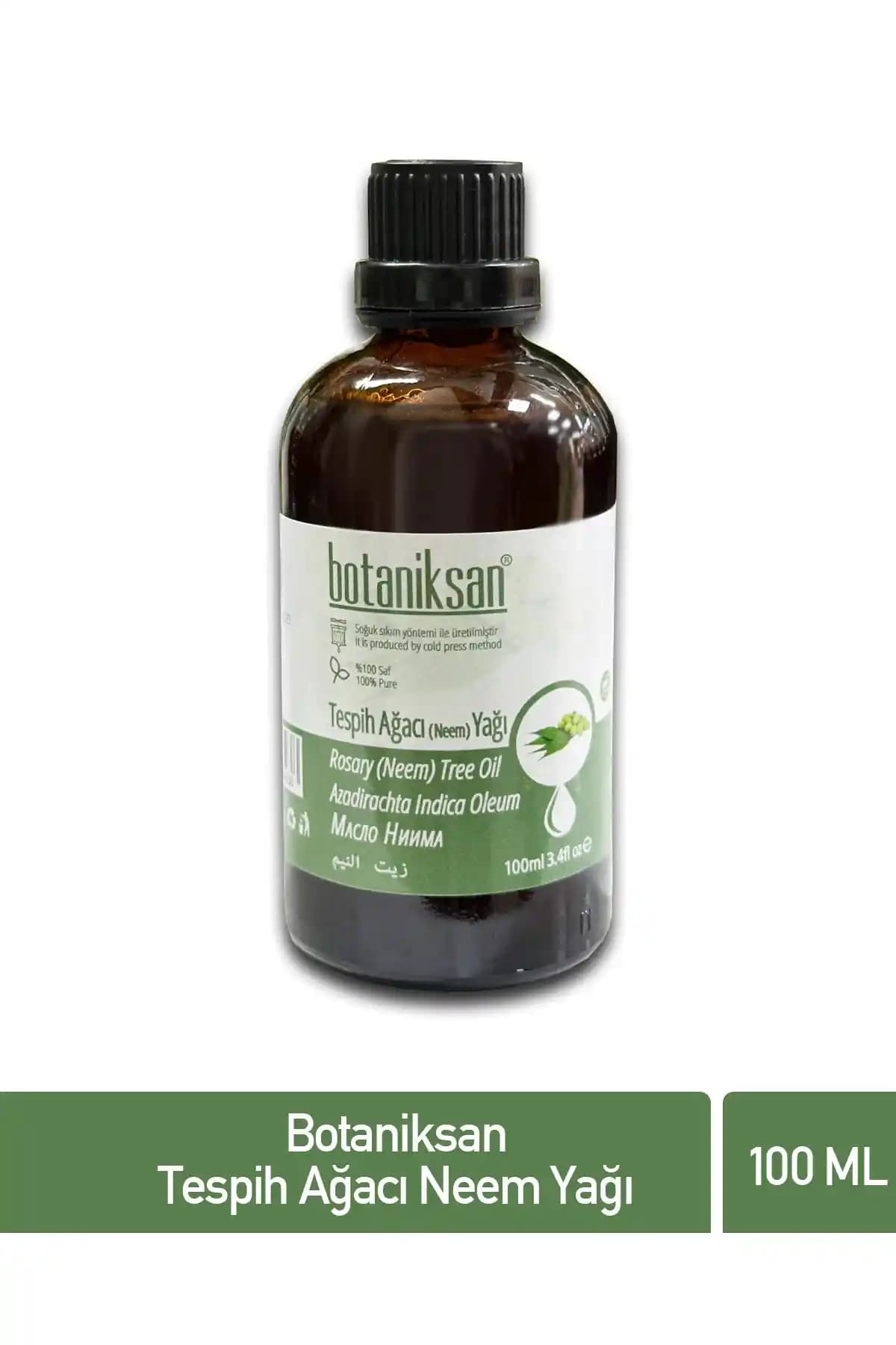 Botaniksan Tesbih Ağacı Neem Yağı: Saf ve Doğal Bitkisel Yağ ile Çok Yönlü Bakım