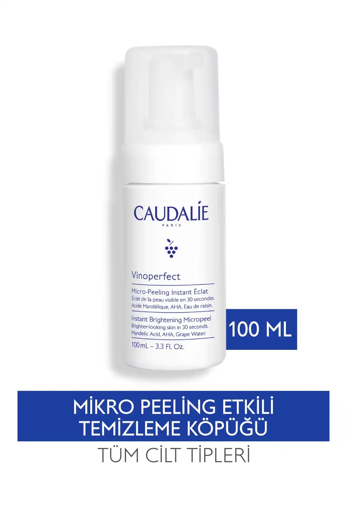 Caudalie Vinoperfect Mikro Peeling Köpüğü Cilt Parlaklığını Artıran Doğal Temizlik Ürünü