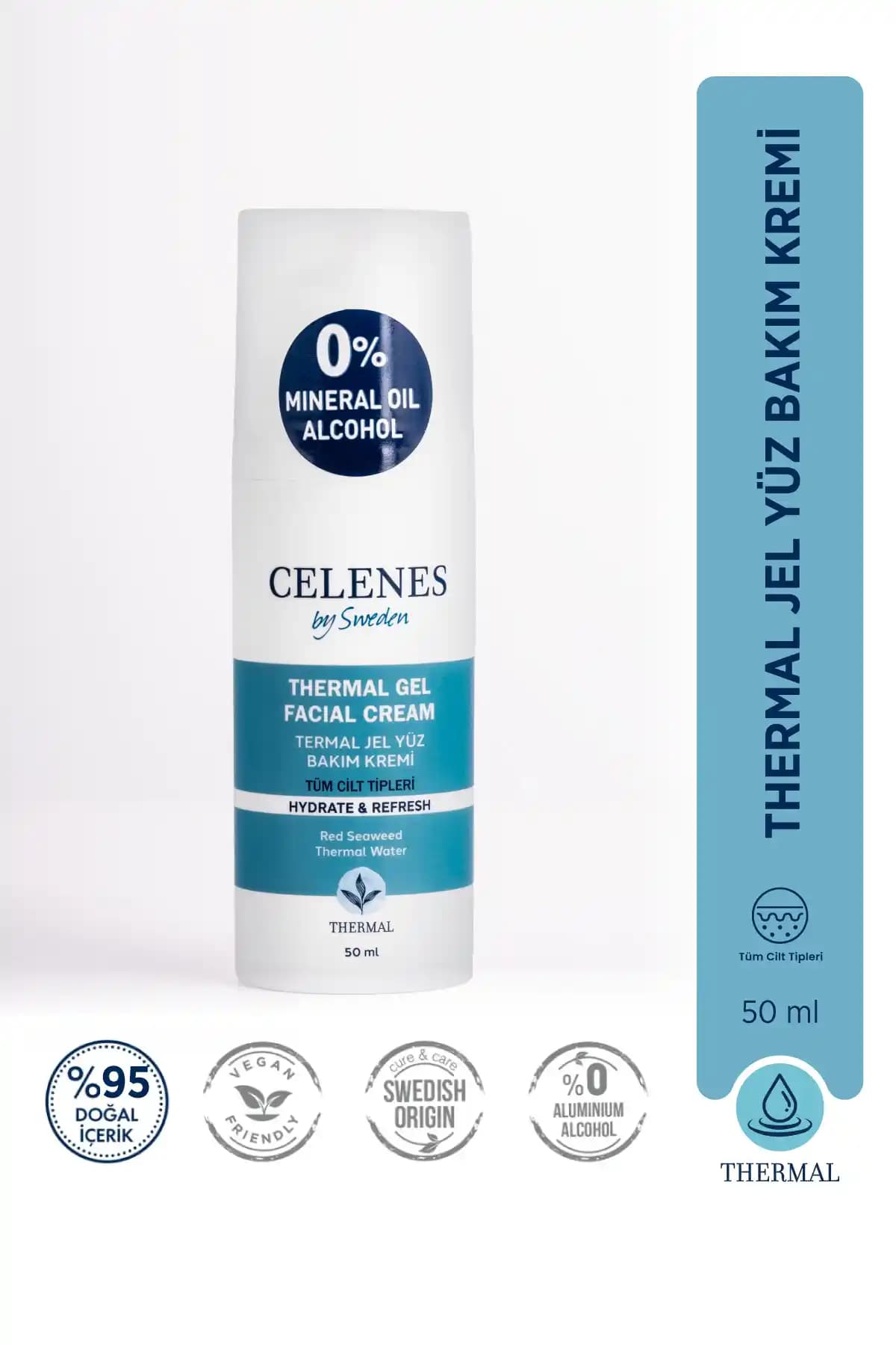 Celenes by Sweden Thermal Jel Günlük Bakım Kremi: Nemlendirici ve Canlandırıcı Etkili Formül