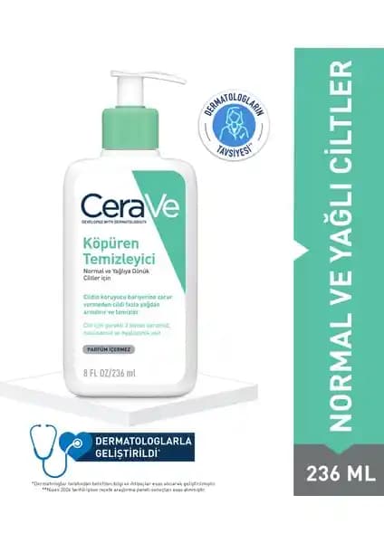 CeraVe Köpüren Temizleyici: Yağlı ve Hassas Ciltler İçin Güvenilir Temizlik Çözümü