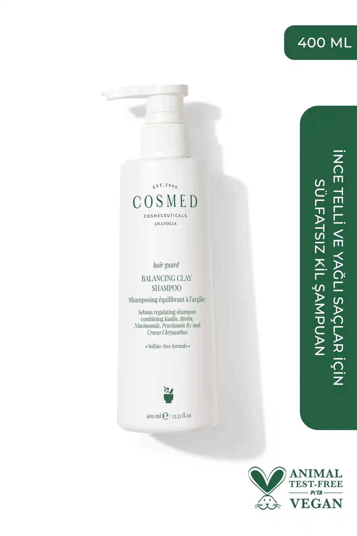 COSMED Hair Guard Balancing Clay Şampuanı: Yağlı ve Karma Saçlar İçin Derin Temizlik Çözümü