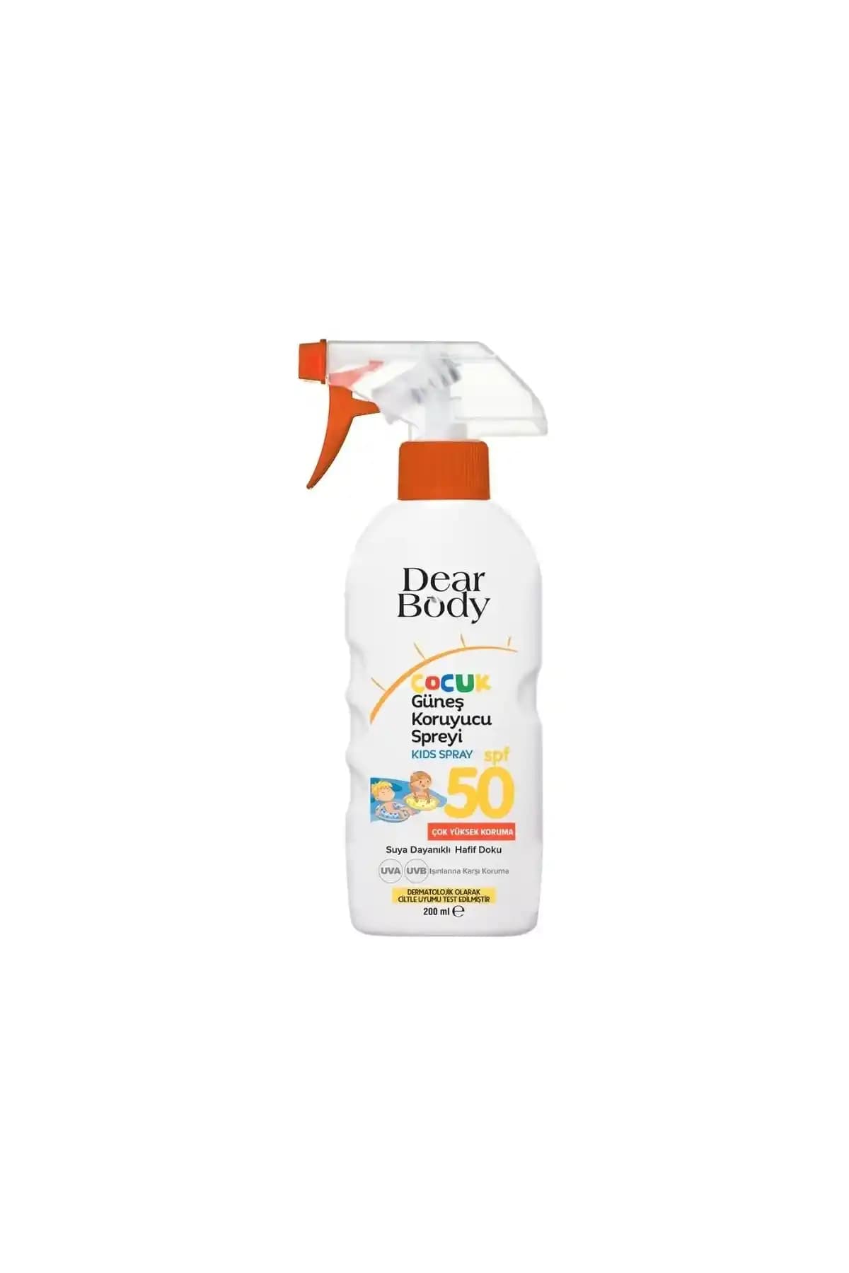 Dear Body Çocuk Güneş Koruyucu Sprey SPF50: Yüksek Koruma ve Güvenli Kullanım Özellikleri