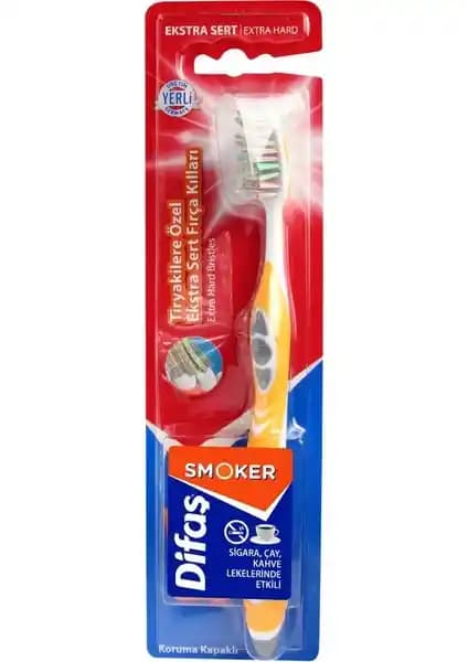 Difaş Smokers Diş Fırçası Sigara, Kahve ve Çay Lekelerine Karşı Etkili Temizlik Sağlar