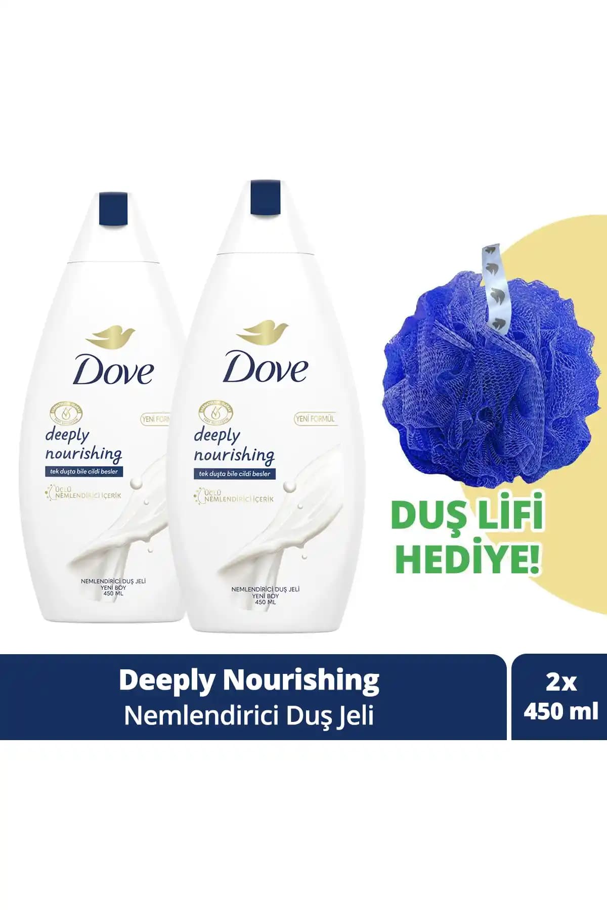 Dove Deeply Nourishing Duş Jeli: Nemlendirici ve Hassas Ciltler İçin Güvenilir Bakım