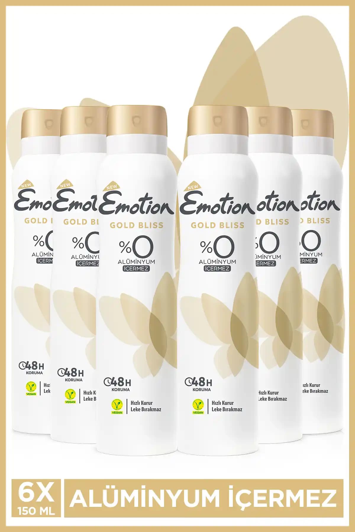 Emotion Gold Bliss Kadın Vegan Deodorant: Doğal ve Etkili Günlük Koruma Seçeneği