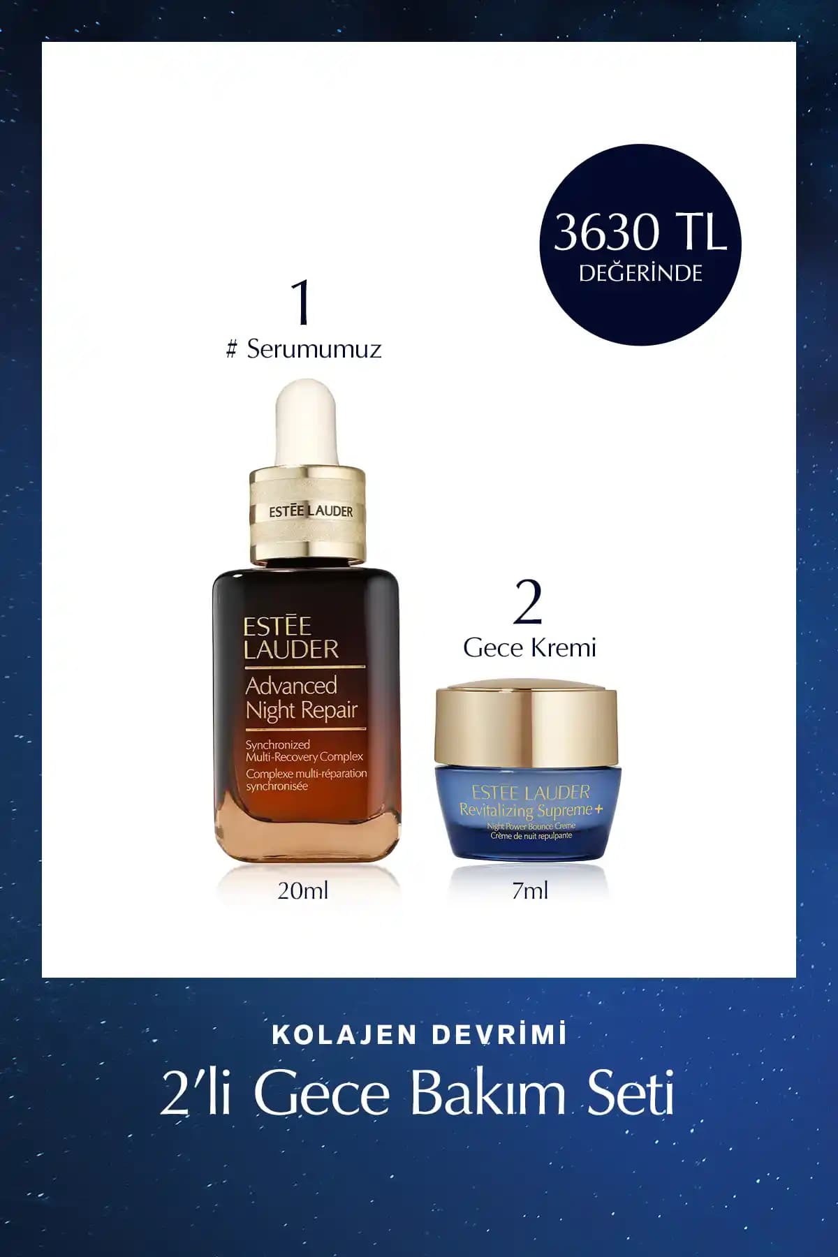 Estée Lauder Gece Bakım Seti: Cilt Yenileme ve Gençlik Koruma Çözümleri
