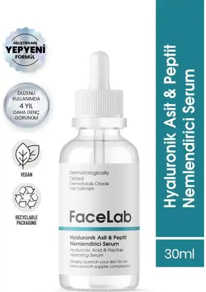 Facelab Yoğun Nemlendirici Hyalüronik Asit Serumu: Cilt Nemini Artıran Etkili Çözüm