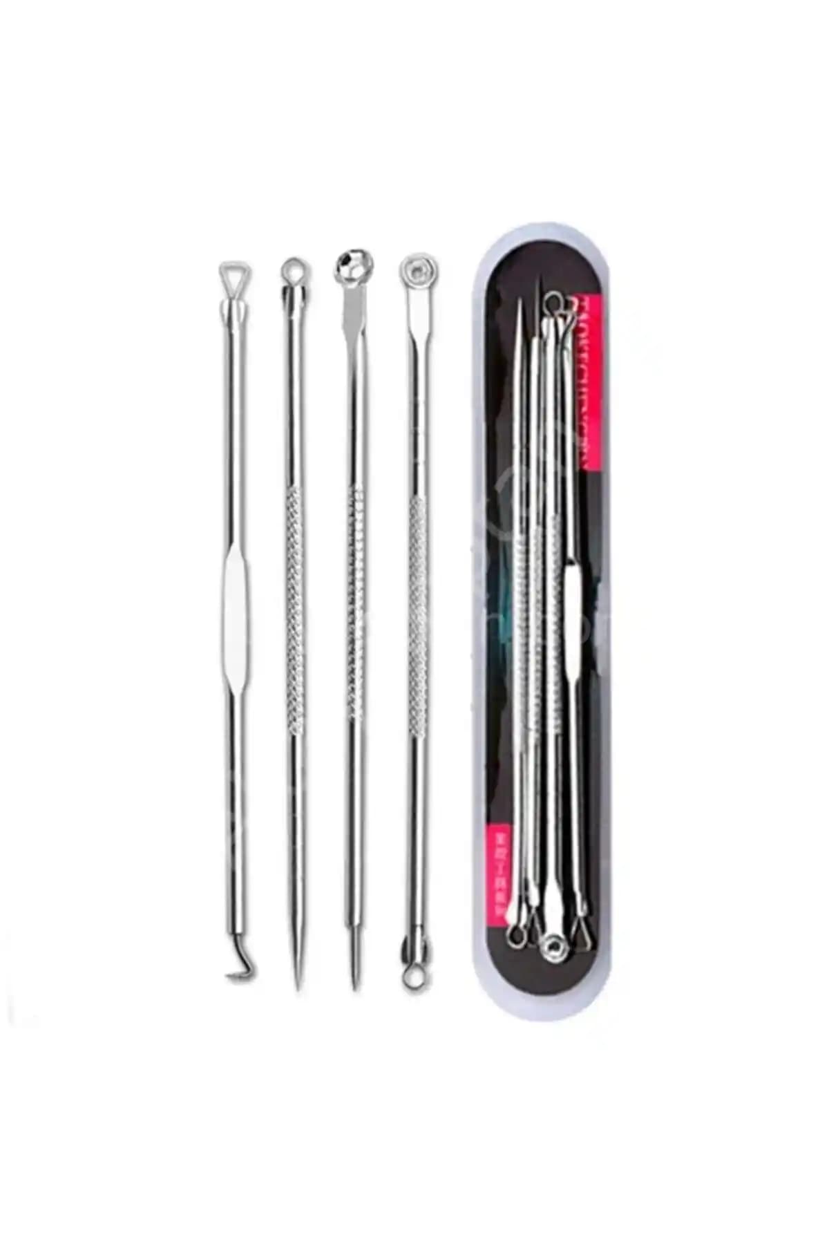 Genel Markalar Siyah Nokta Temizleyici Gümiş 4'lü Komedon Seti Cilt Bakımında Yenilikçi Çözüm