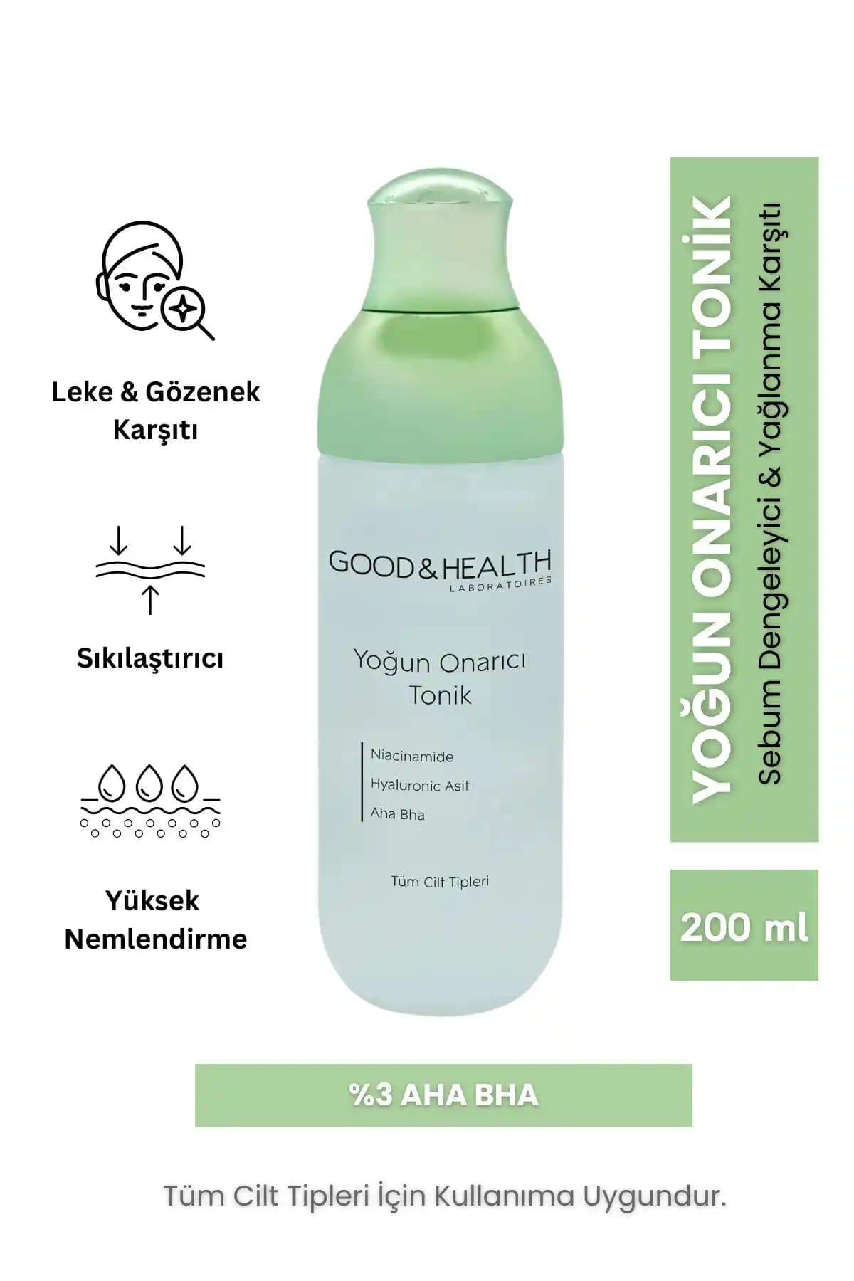 Good & Health Yoğun Onarıcı Gözenek Sıkılaştırıcı Tonik Cilt Sağlığı ve Yenilenme İçin