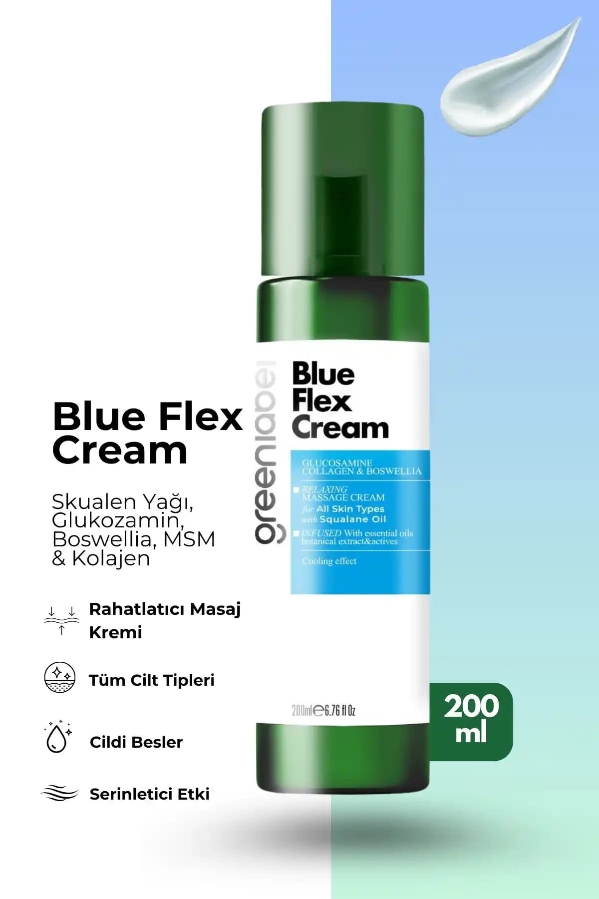 Green Label Blue Flex Cream Eklem ve Kas Sağlığı İçin Güçlü ve Doğal Bir Destek Ürünü