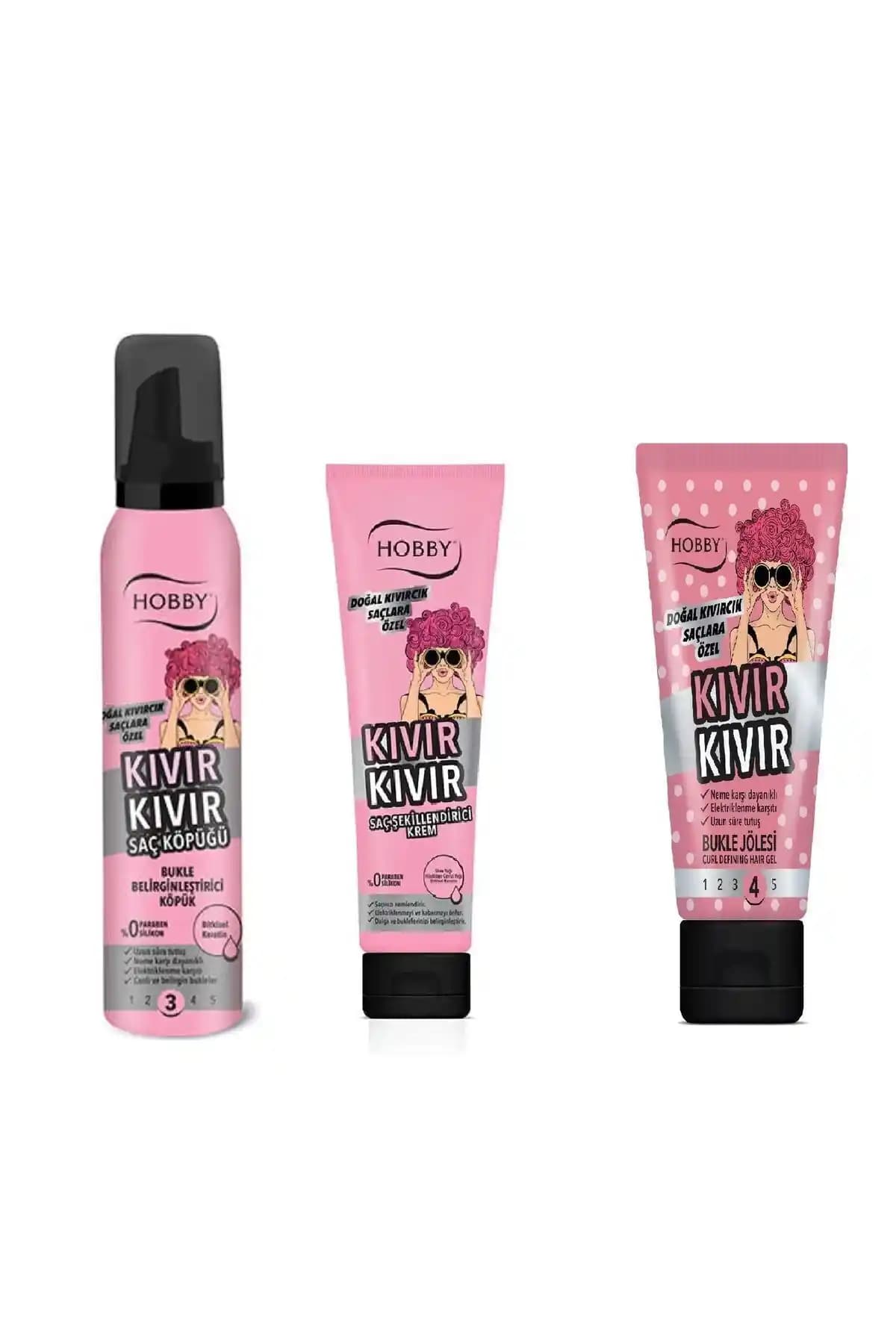 Hobby Kıvır Kıvır Setiyle Doğal Bukleleri Koruyan Saç Bakım Çözümü