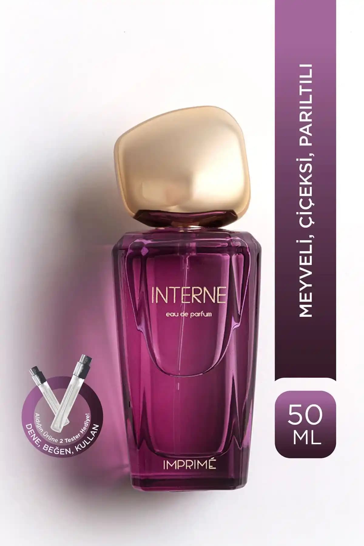 Imprime Interne Edp Kadın Parfümü Meyveli ve Çiçeksi Zarif Kokusuyla Günlük Kullanım İçin Uygun