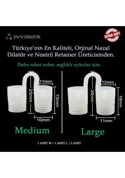 Invoker Burun İçi Silikon Aparatı ile Horlama Sorununa Pratik ve Konforlu Çözüm