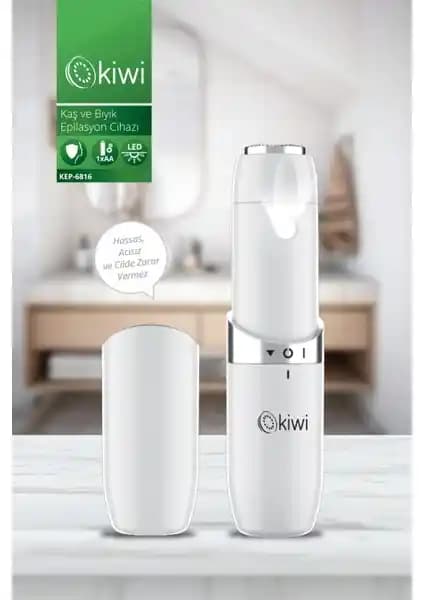 Kiwi KEP-6816 Hassas Bölgeler ve Yüz İçin Otomatik Işıklı Epilasyon Cihazı