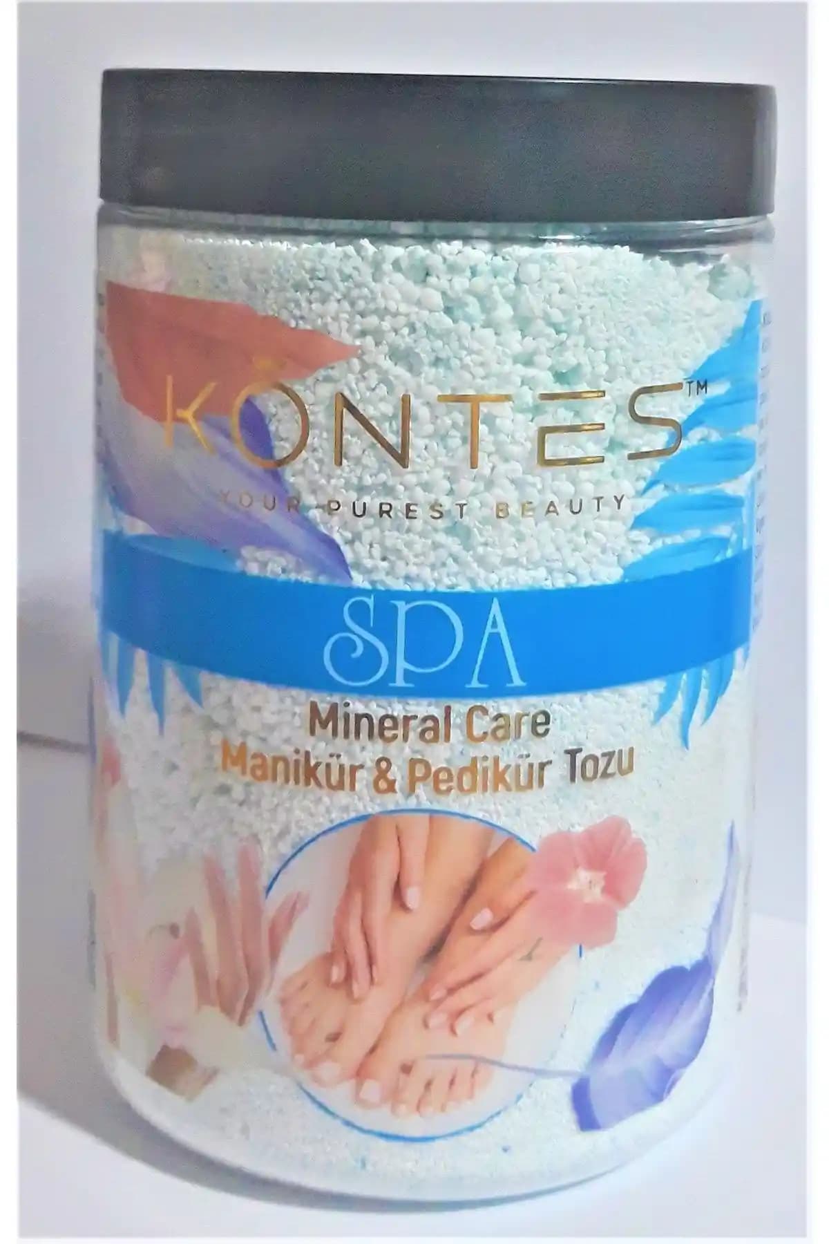 Kontes Spa Mineral Care Mavi Manikür Pedikür Tozu Profesyonel Cilt ve Tırnak Bakımı