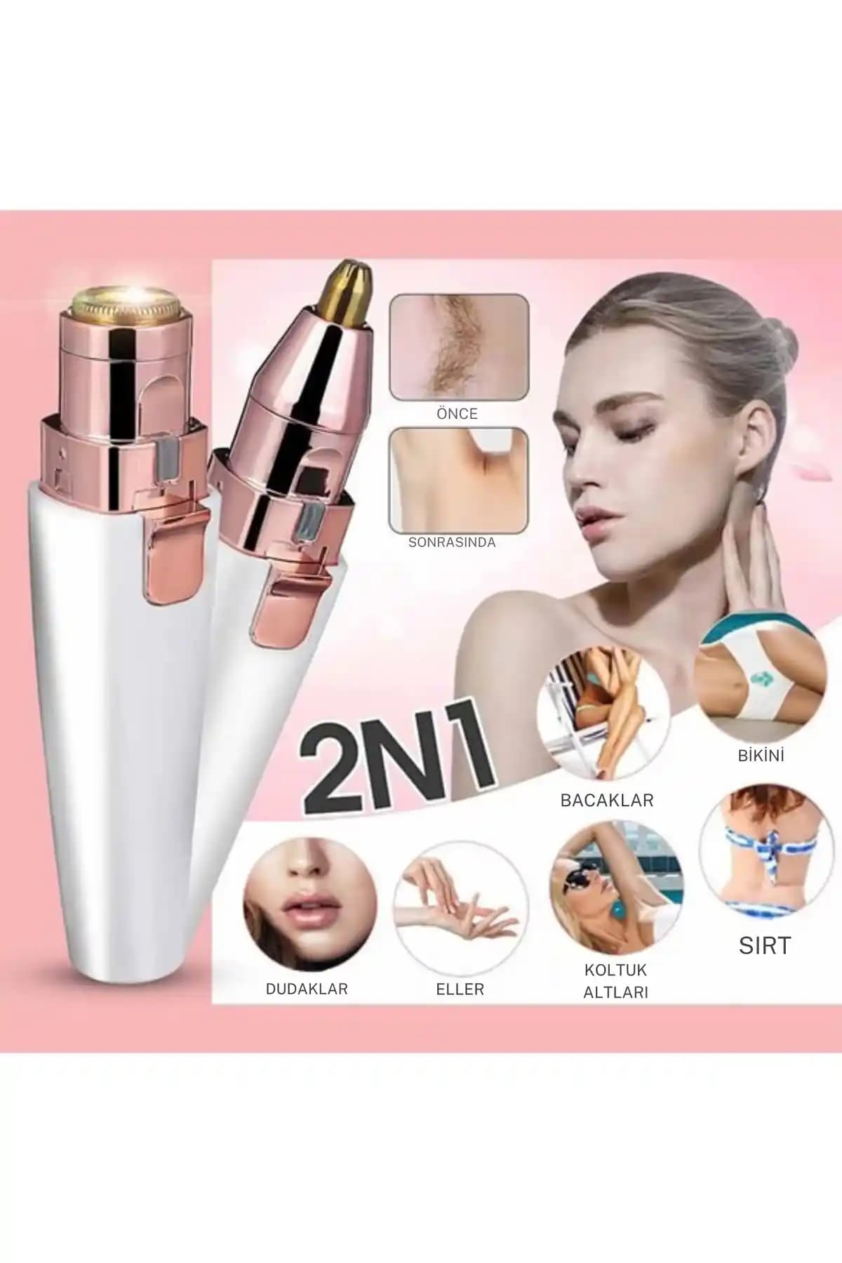 LaraThec Şarjlı Kaş Bıyık Alma Epilatörü: Çok Fonksiyonlu ve Taşınabilir Cilt Bakım Aleti