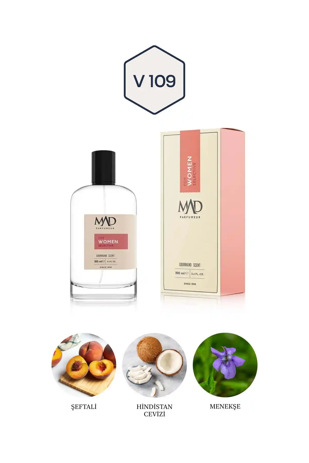 Mad V109 Selective Kadın Parfümü: Çiçeksi ve Tatlı Notaların Zarif Uyumu
