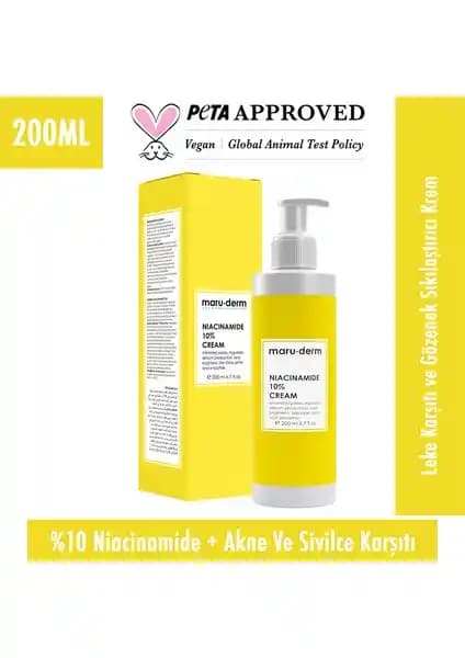 Maru.derm Niacinamide %10 Krem: Yağlı ve Sivilceli Ciltler İçin Güçlü Bir Bakım Çözümü