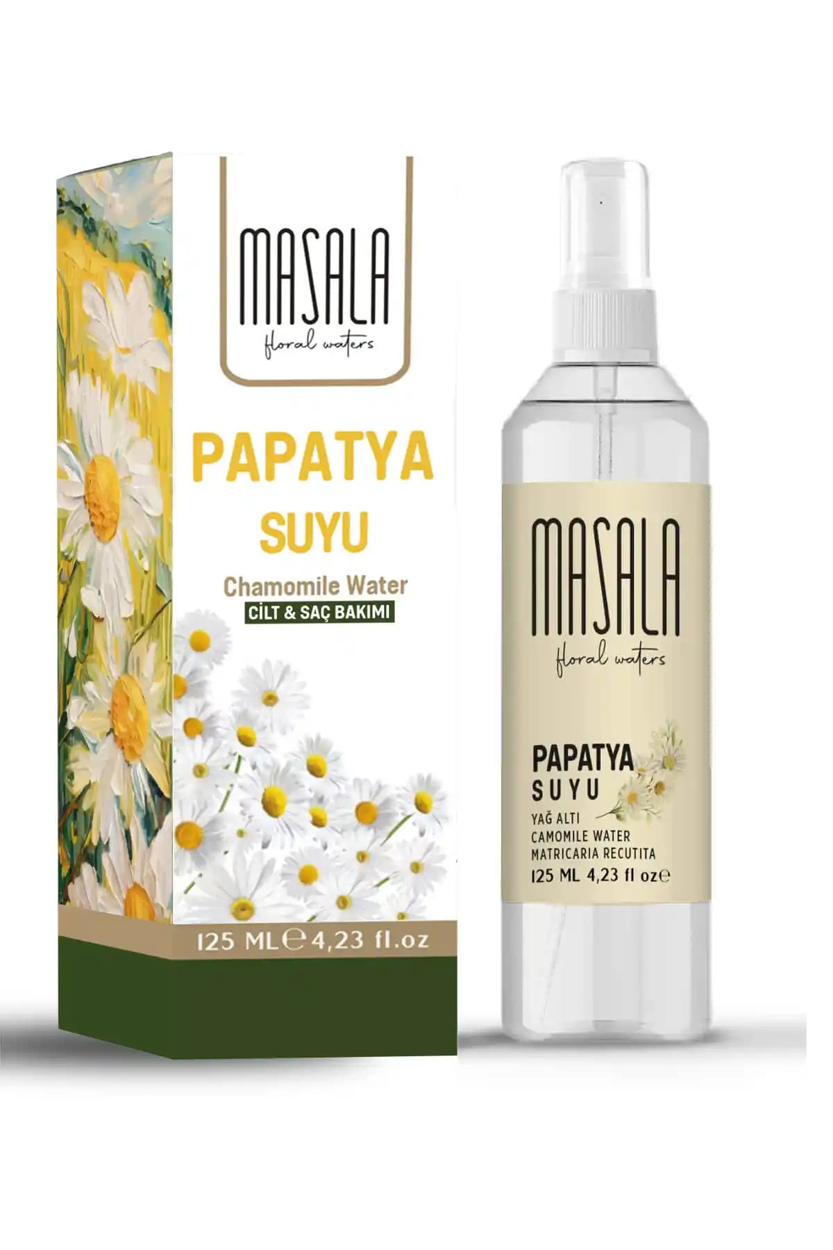 Masala Papatya Suyu 125 ml Doğal Cilt ve Saç Bakımında Güvenilir Bir Seçenek