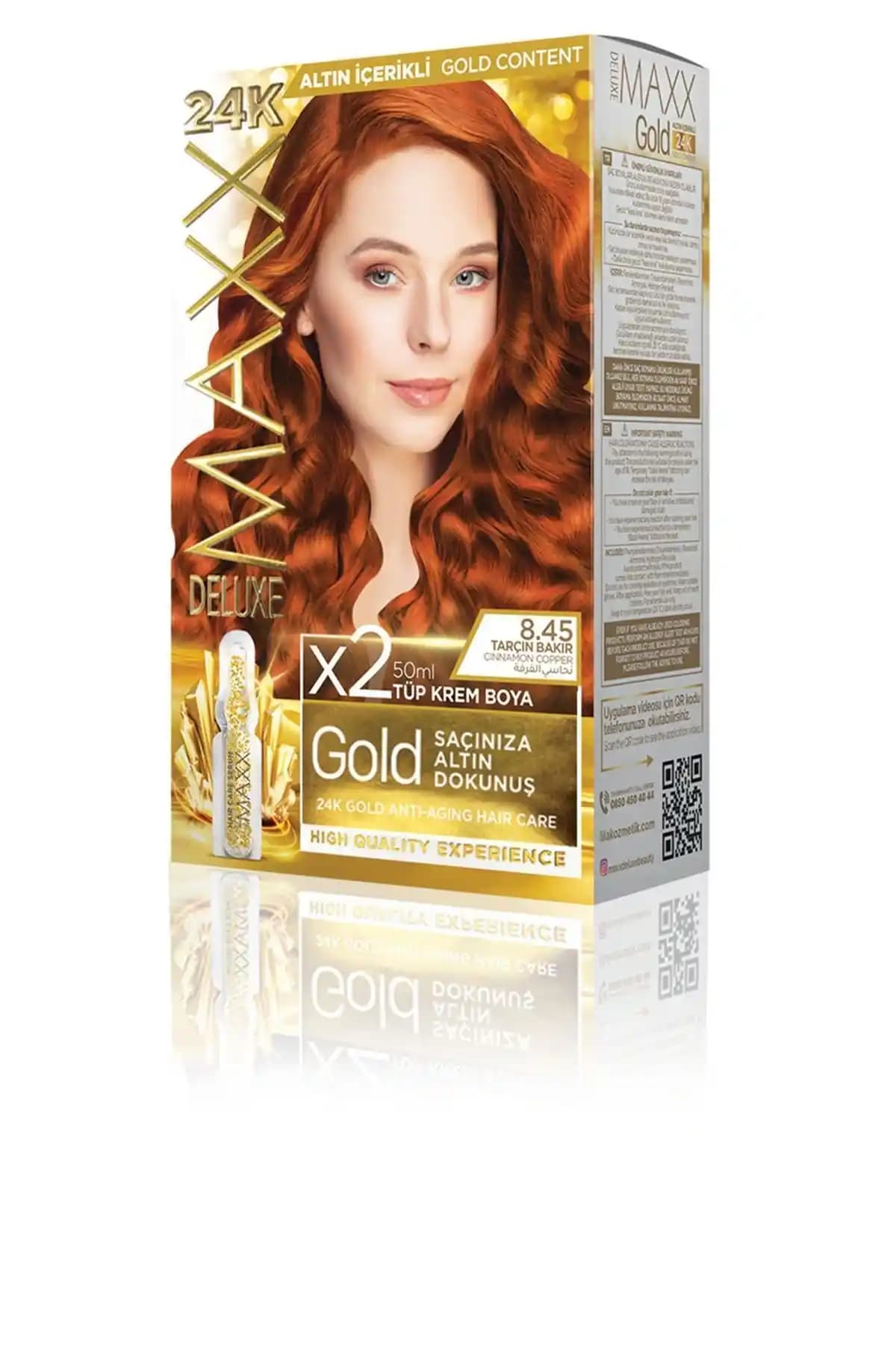 MAXX DELUXE GOLDEN SERIES 24K Altın İçerikli Saç Serumu ve Boya Ürünleri Tanıtımı