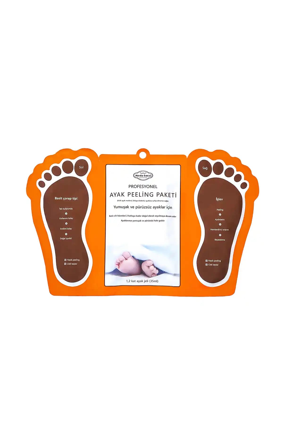 Modalucci Çorap Tipi Ayak Peeling Maskesi ile Pürüzsüz ve Sağlıklı Ayaklar İçin Etkili Çözüm