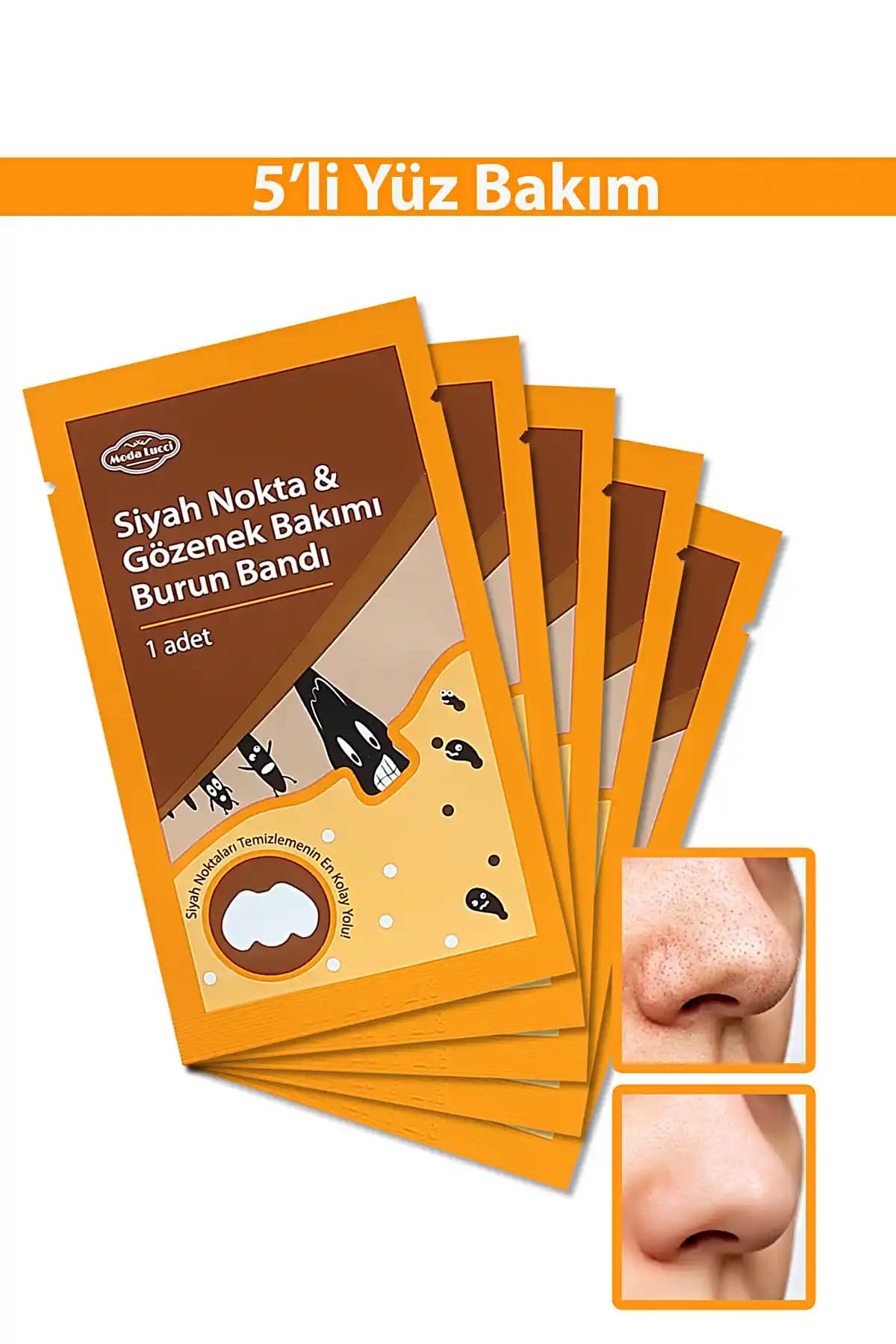 Modalucci Siyah Nokta Bandı 5'li Paket Günlük Kullanım İçin Pratik ve Şık Çözüm