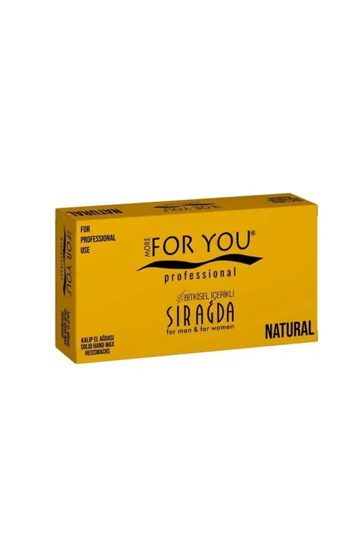 More For You Organik Sarı Bitkisel Kalıp Sir Ağda 500 ml Doğal ve Etkili Tüy Dökücü Çözüm