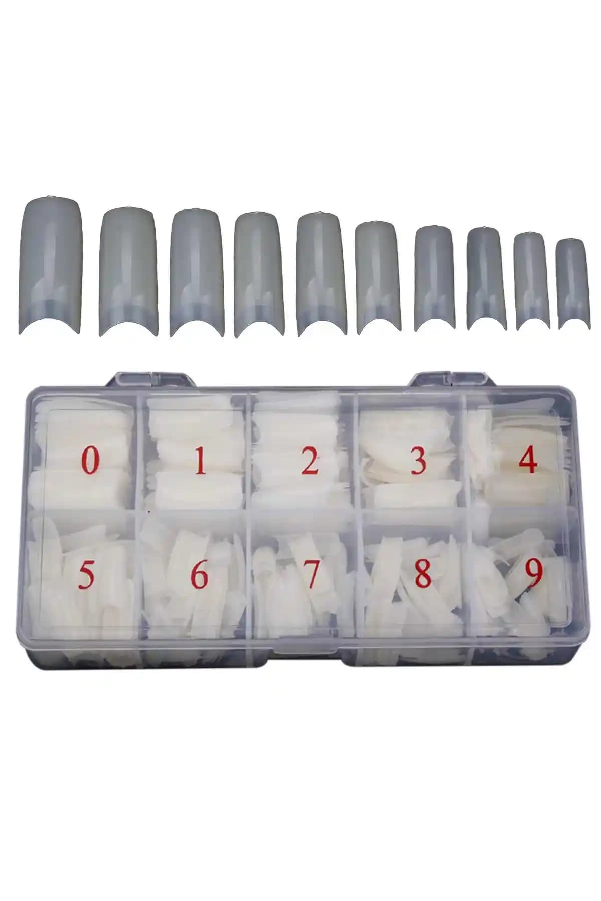 MOZIUR 500'lü Yarım Ay Takma Tırnak Tipsleri Estetik ve Kullanışlı Çözüm