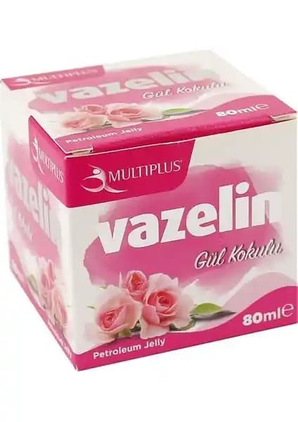Multiplus Doğal Katı Renkli Gül Kokulu Pembe Vazelin Cilt ve Dudak Bakımında Çok Amaçlı Kullanım