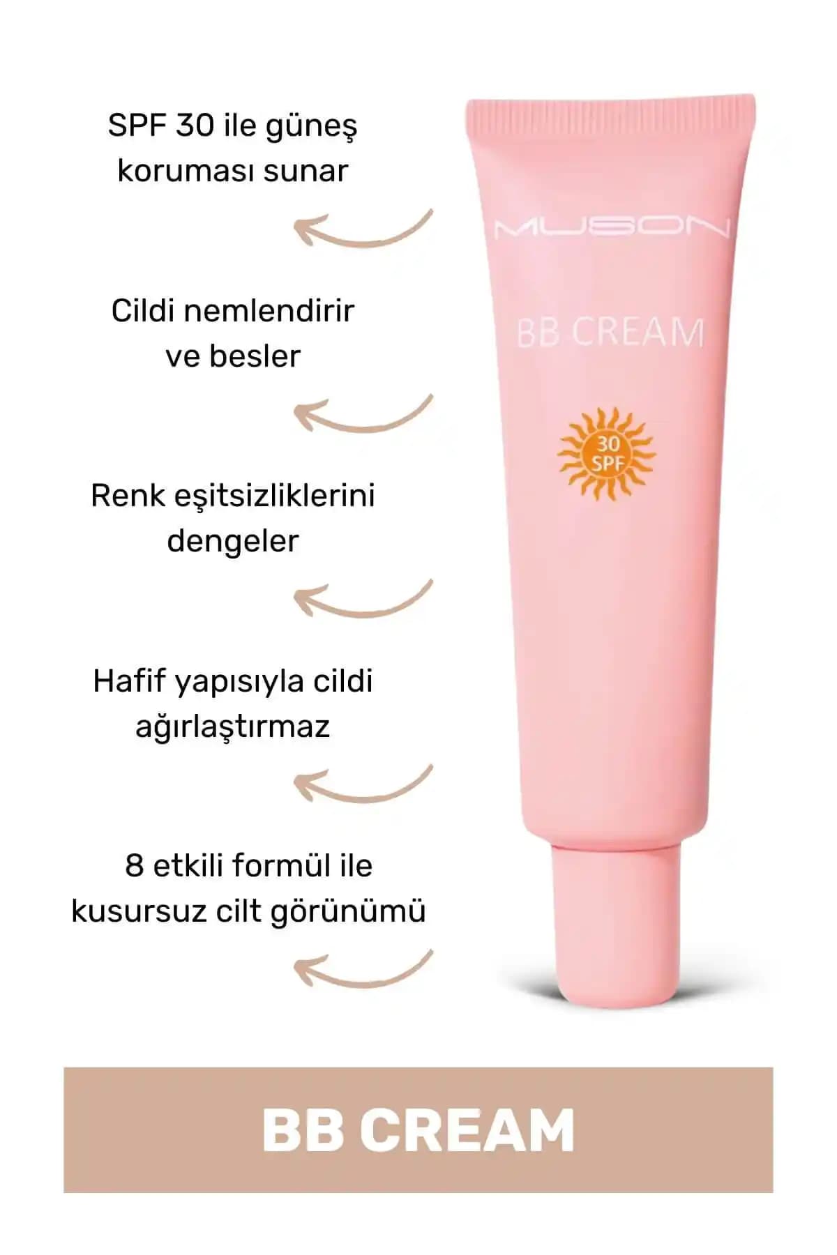 Muson BB Krem 30 SPF ile doğal ve parlak cilt için ideal günlük bakım ürünü