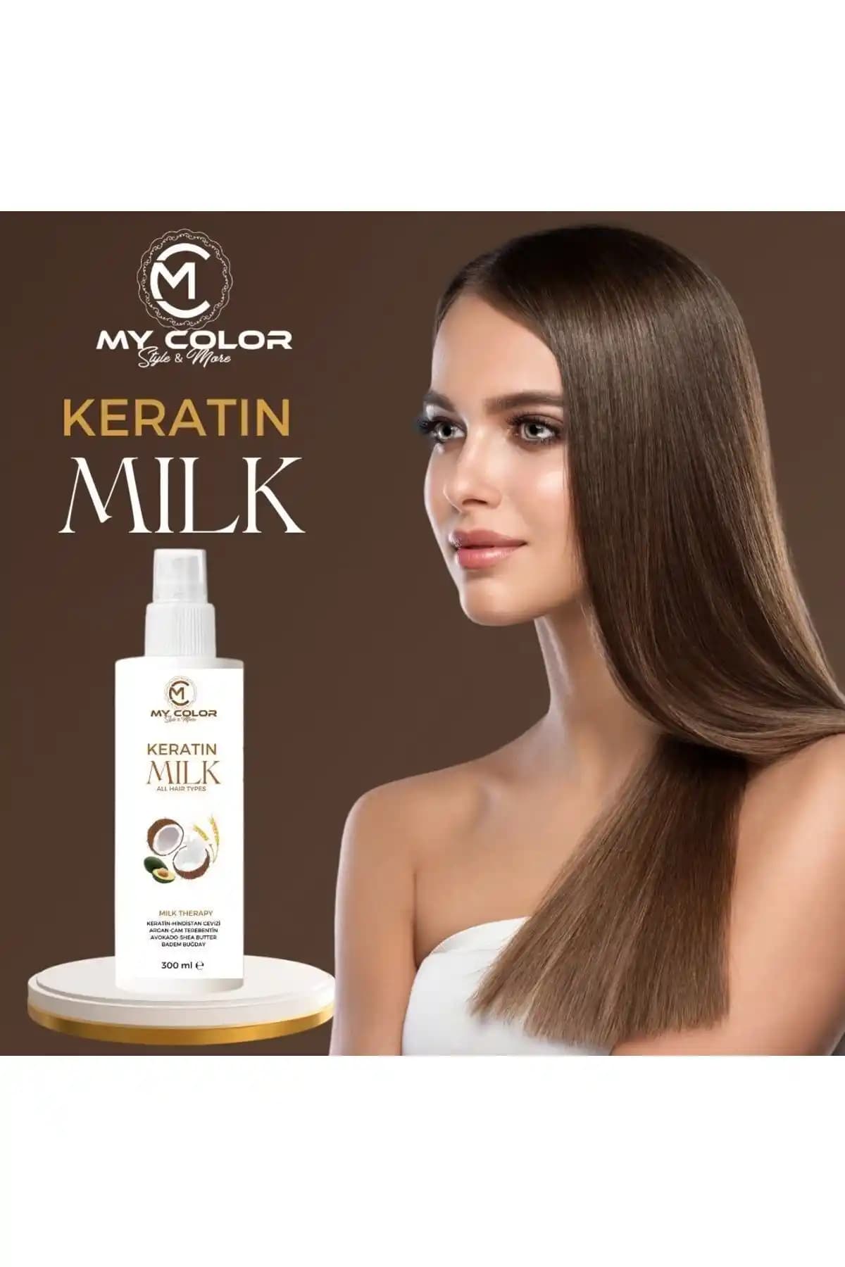 Mycolor Style & More Keratin Milk Onarıcı Nemlendirici ile Çok Yönlü Saç Bakımı