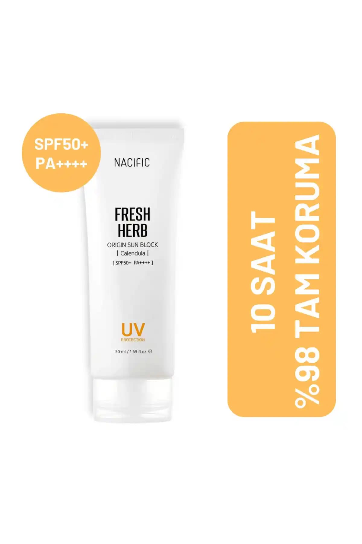 Nacific Fresh Herb Origin Sun Block SPF50+ PA++++ Günlük Güneş Koruyucu Ürün Özellikleri