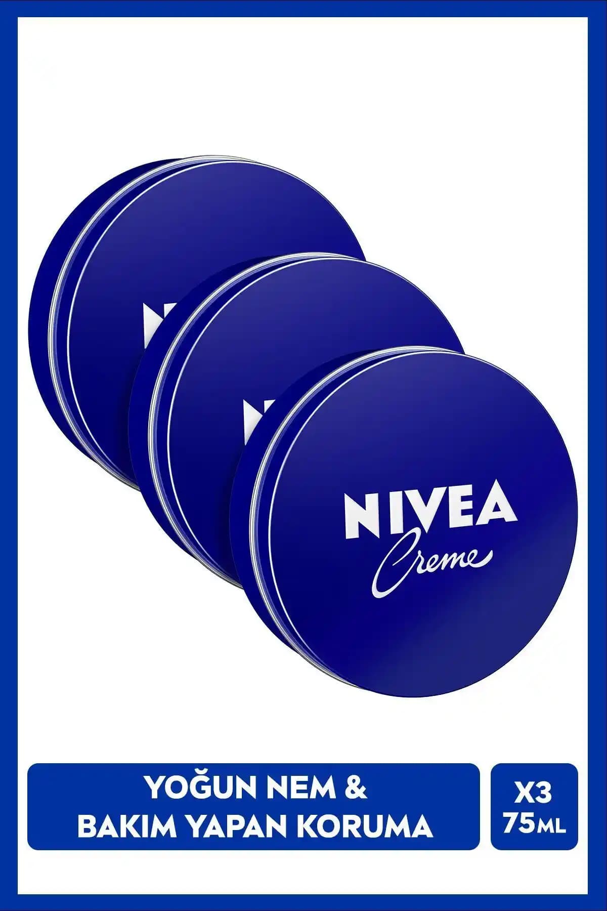NIVEA Creme 75ml Yoğun Nemlendirme ve Günlük Cilt Bakımı Kremi