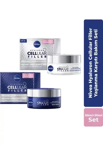 Nivea Hyaluron Cellular Filler Bakım Seti: Nemlendirici ve Yenileyici Cilt Bakım Ürünü