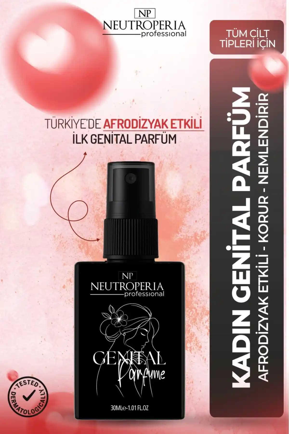 NP Neutroperia Afrodyziyak Kadın Dış İntim Parfümü Güçlü ve Kalıcı Kokusu ile Günlük Kullanım