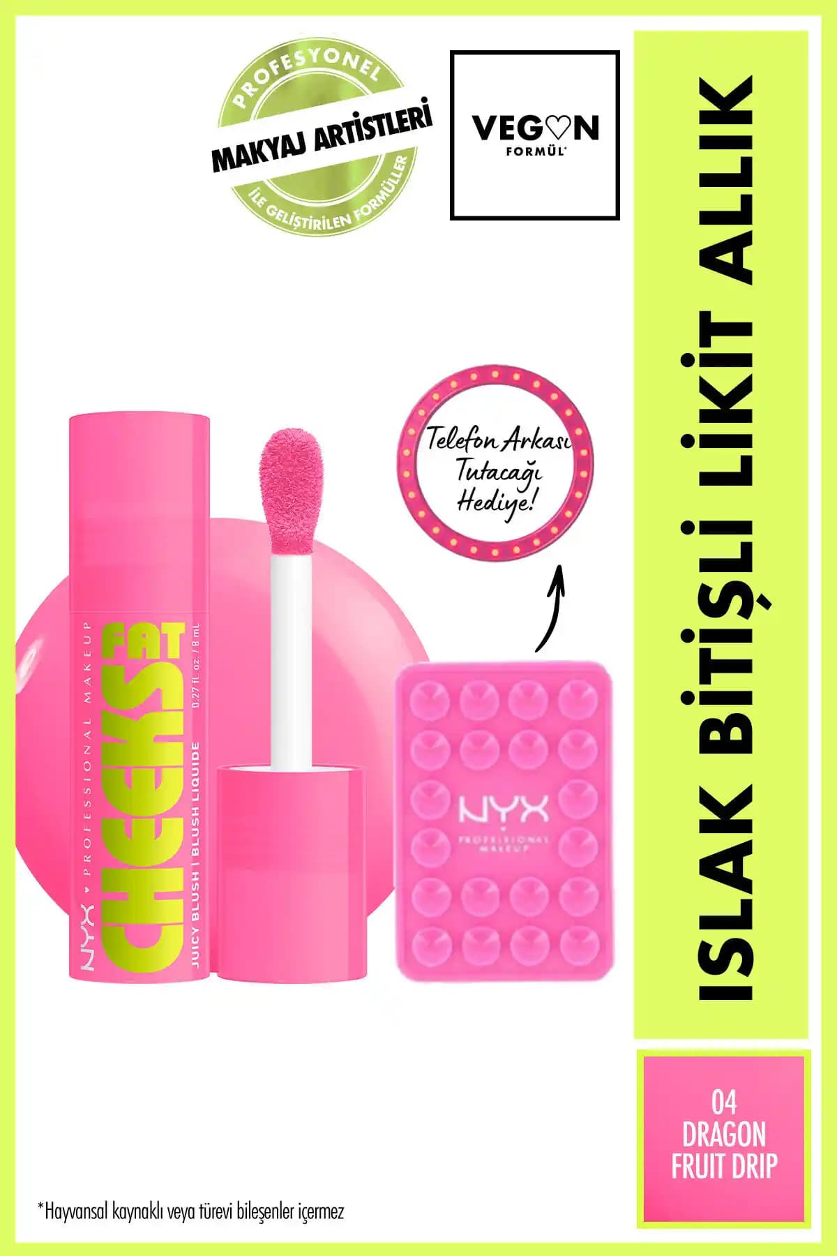 NYX Fat Cheeks Likit Allık: Doğal ve Parlak Yanaklar İçin Uygun Makyaj Ürünü